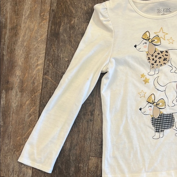Garanimals White and Gold Blouse with Dog Design - Picture 3 of 7